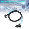 Mini SAS 36PIN Kabel Hardware 90 Grad auf 4SATA Internes Festplattenkabel H0206 1 Meter