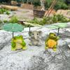 Zahradní ozdoba Kreslený slon Želva Žába Design Vodotěsná pryskyřice Zvířecí socha Zahrada Patio Balkon Dekor
