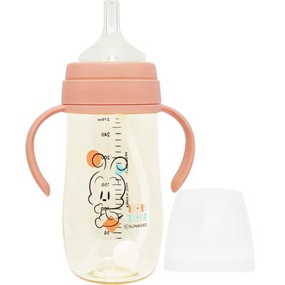 Bobdog PPSU Bebe Side Straw Cup 270ml, Coral Pink, 1 Piece