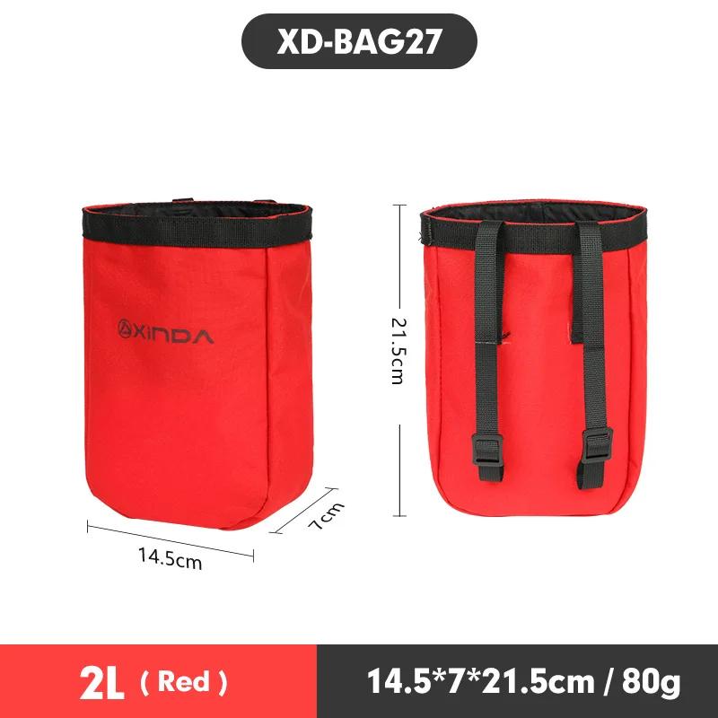 Xinda Outdoor Tool Kit Rock Climbing Exploration Bag Portable Equipment High-Altitude Operation Tool Bag BAG27  2L Red
