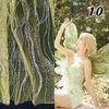 Glitter Sequin Lace Fabric Iron Bronzing Wave Pattern Polyester Material Bridal Wedding Party Evening Dress Fabric DIY Textile