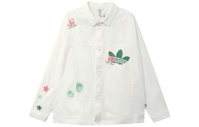 adidas Originály SS22 Logo Kreslený Potisk Dlouhý Rukáv Sportovní Bunda HP0116