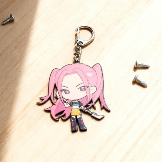 Korean Pop Anime Charm Girl Troupe Pendant Keychain Charm Collectible Cute Backpack Charm for Car Keys Bags Phones Fans Gift