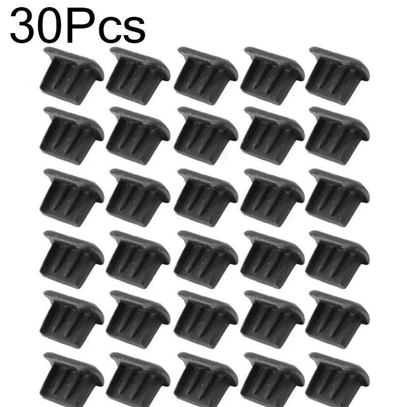 30/20/10/1PCS Soft Silicone Dust Plugs for Android Micro USB Charging Port Protector Caps Anti-dust Plugs for Samsung Laptop2