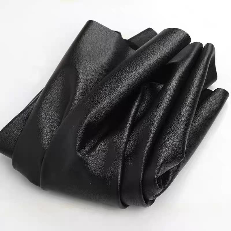 Schwarzes dünnes Rindsleder 1,0 mm echtes Leder Sitz, Sofakissen, weiches Ledermaterial, dünne Narzenschicht, reines Ledergewebe, Leder