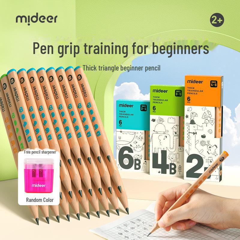 

Карандаш для эскизов Mideer Mi Lu Student 2B с треугольной рукояткой