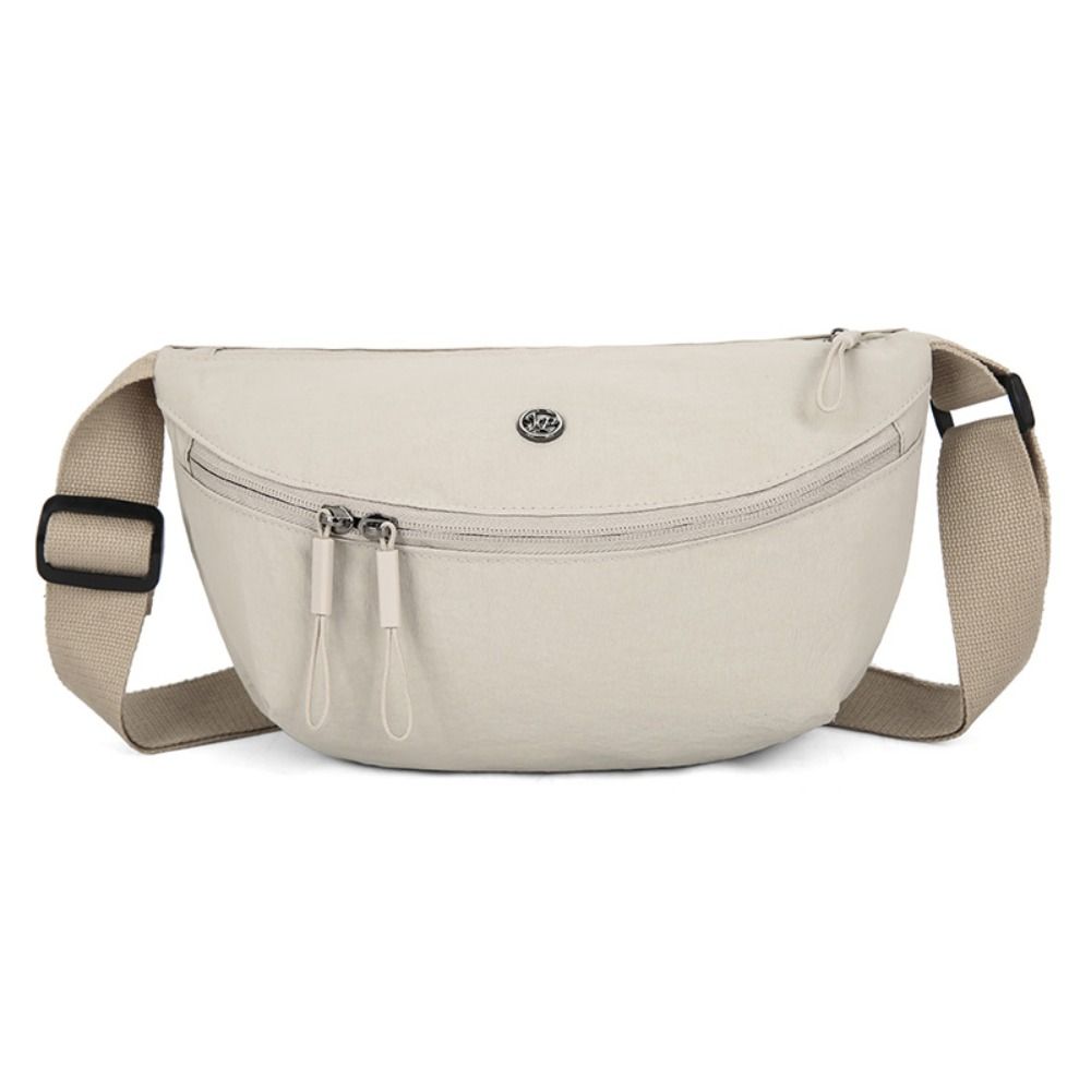 Casual Nylon Shoulder Bag Wide Shoulder Strap Dumpling Bag Oxford Cloth Crossbody Bag  Travel