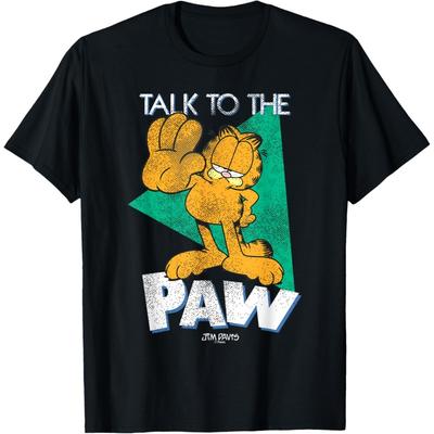 T-shirt Chat Cartoon Rétro Garfield Distressed Parlez à la Patte(1)