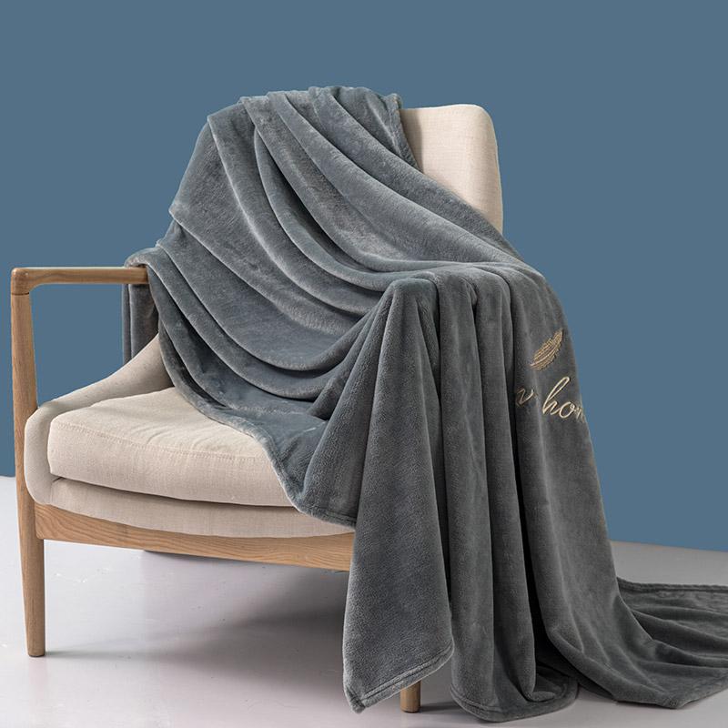 Simple Solid Color Throw Blanket Lightweight Soft Warm Cozy Home Bed Sofa Multi-function Throw Blanket Office Nap Blanket