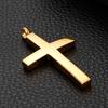 Fashion Gold Color Cross Pendant For Men High Polished Stainless Steel Cross Jewelry Necklace Male Cheap Jewelry