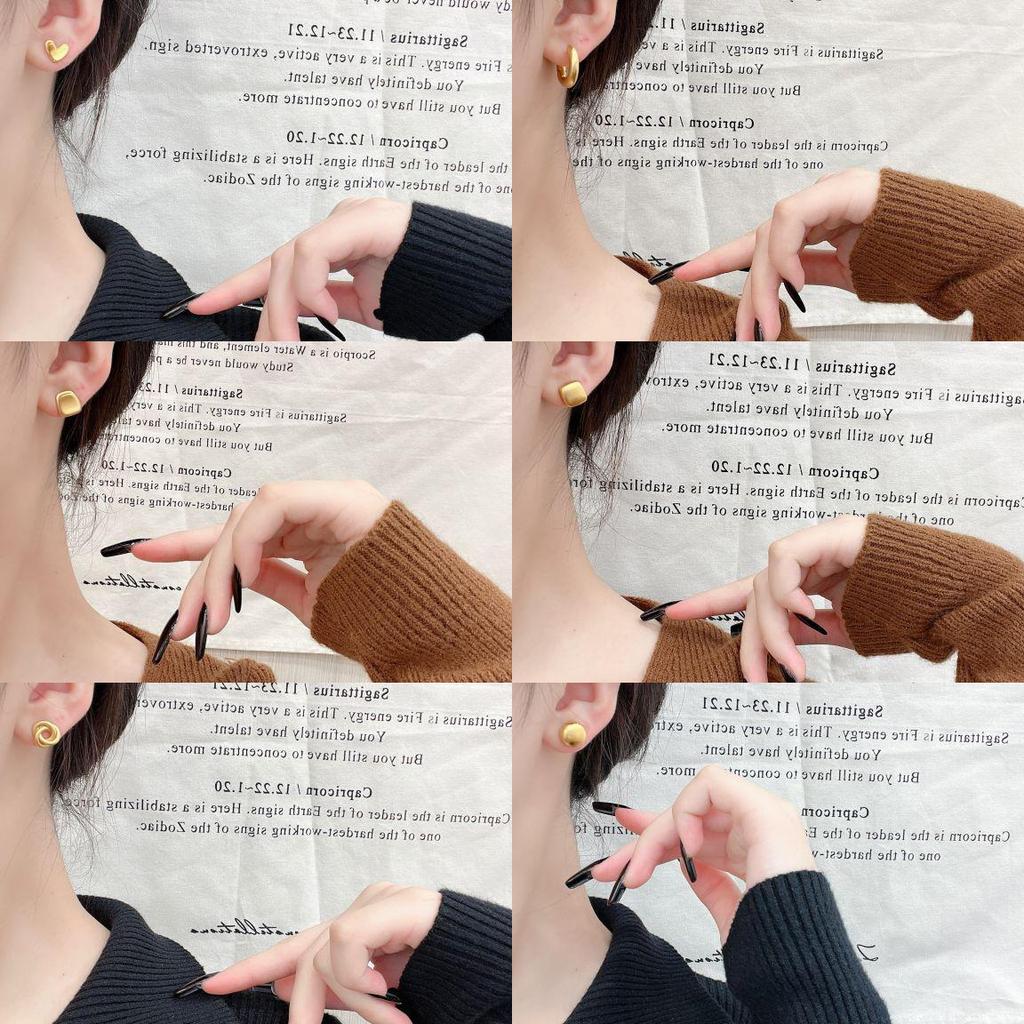 INS Style European & American Simple Luxury Fashion Hoop Earrings - Elegant, Versatile, and Sophisticated Design