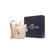 Coach X Peanuts Snoopy Collaboration 23 Zipper Closure Snoopy Print Pebble Leather Medium Shoulder Crossbody Bag Women Bags Nude CF292-IMOQY