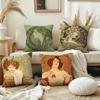 A-Alphonse Art M-Mucha Illustration Cushion Cover Pillow Cover Decoration Room Home Sofa Living Office Car Nordic Simplicity