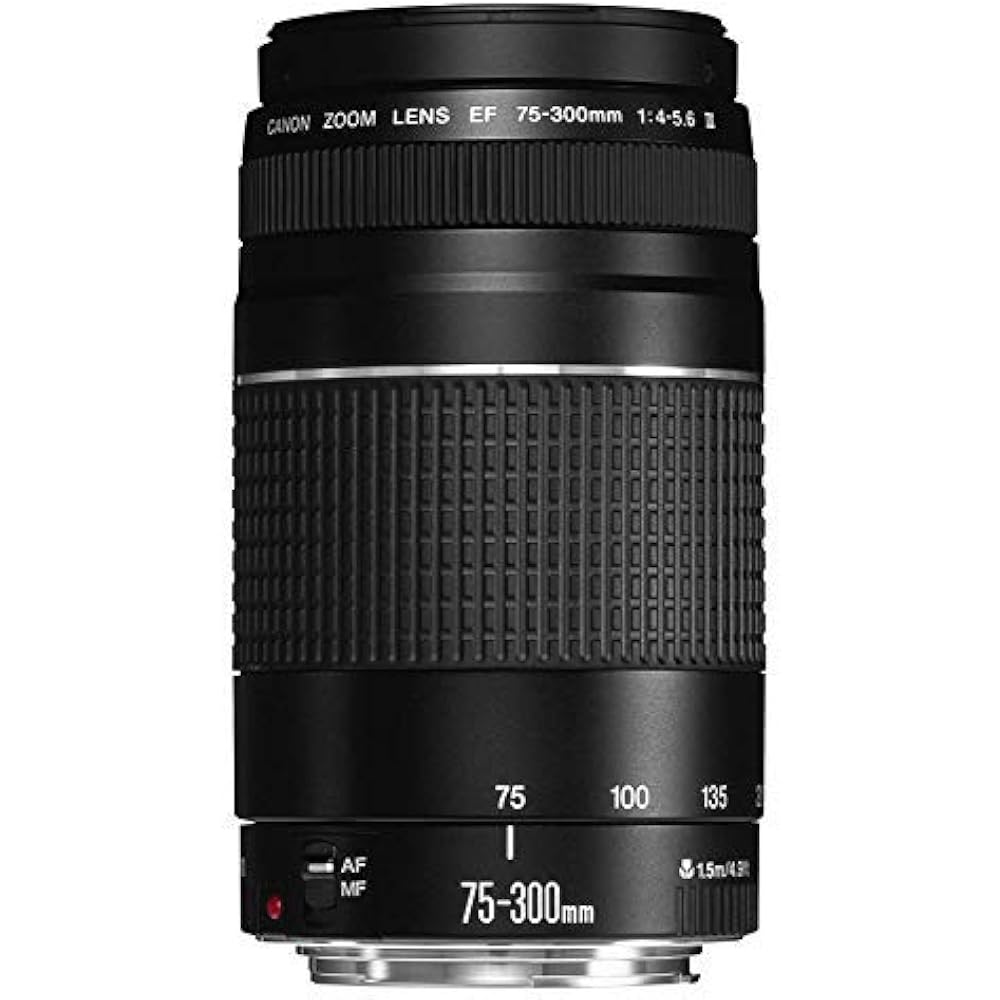 Canon EF Lens EF75-300mm F4-5.6 III Zoom Lens Telephoto Parallel Imported Product Black