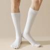 2Pairs Split-toed Five Finger Socks Cotton Mid Tube Socks Men Fashion Five Toes Socks  Men