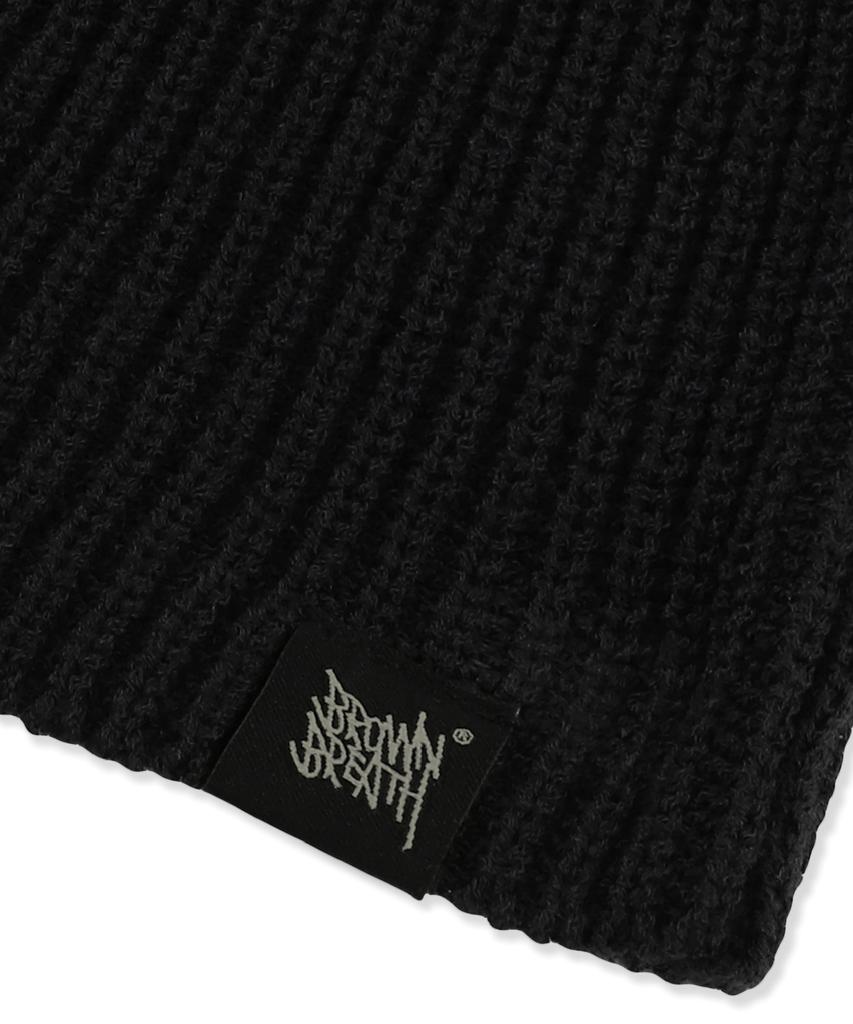 BROWNBREATH Crush Tag Beanie - Black