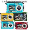 4K Dual-Screen Waterproof Diving Camera 48MP 16X Zoom Flashlight Camcorder HD368A