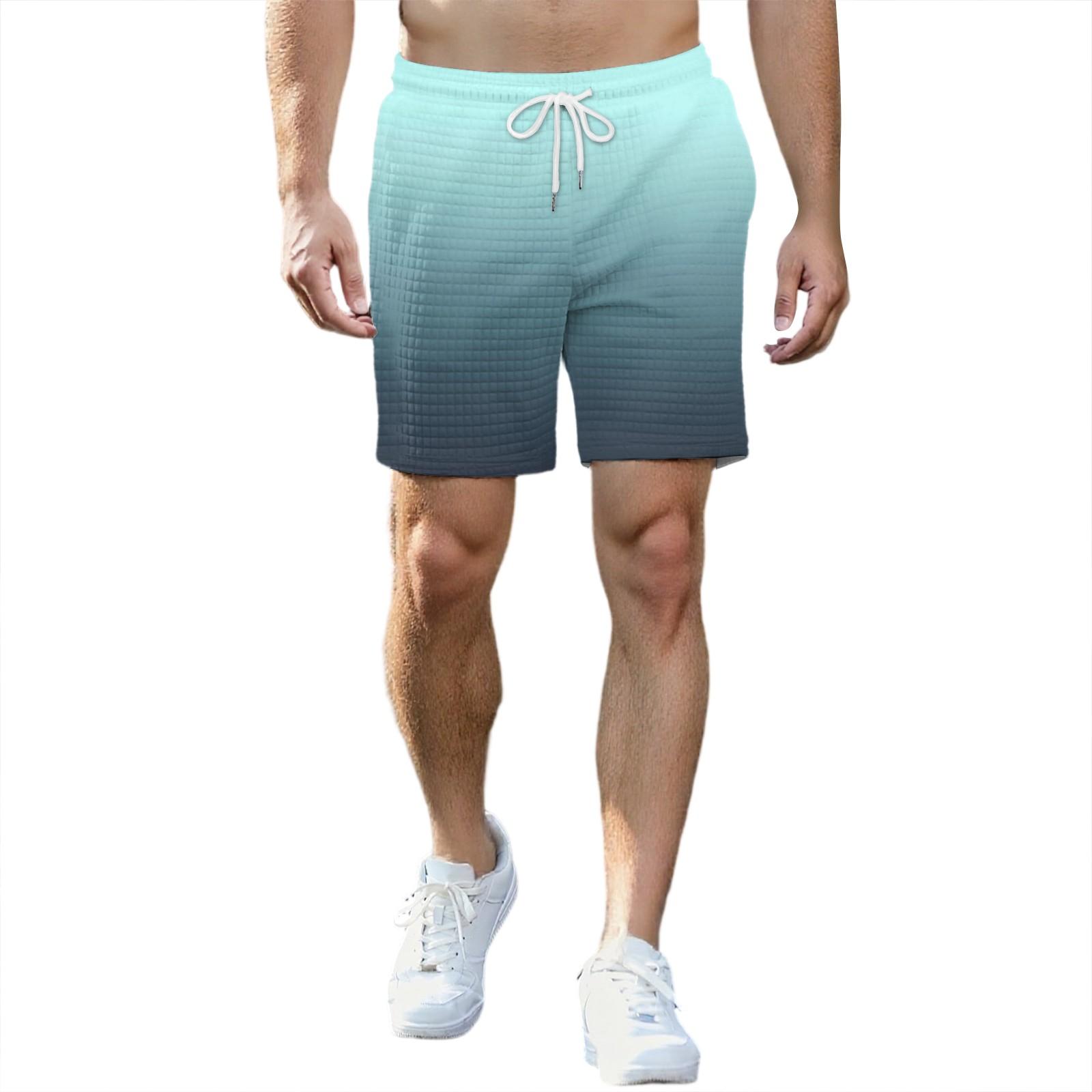 

Мужские модные спортивные шорты с принтом, эластичный пояс, карманы, спортивные шорты XL белый