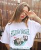 BONIEE Persian Chinchilla Cat Collage Cat Graphic Loose T-Shirt White