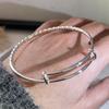 Xiaomi 100% Solid 925 Sterling Silver Retro Bracelet for Women Men Vintage Handmade Sparckling Adjustbale Patern Bracelet Birthday Gift