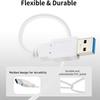 USB 3.0 Extension cable White USB3.0 A Male to Male Cord Extension USB 3.0 male to male cable extender for Radiator TV Box