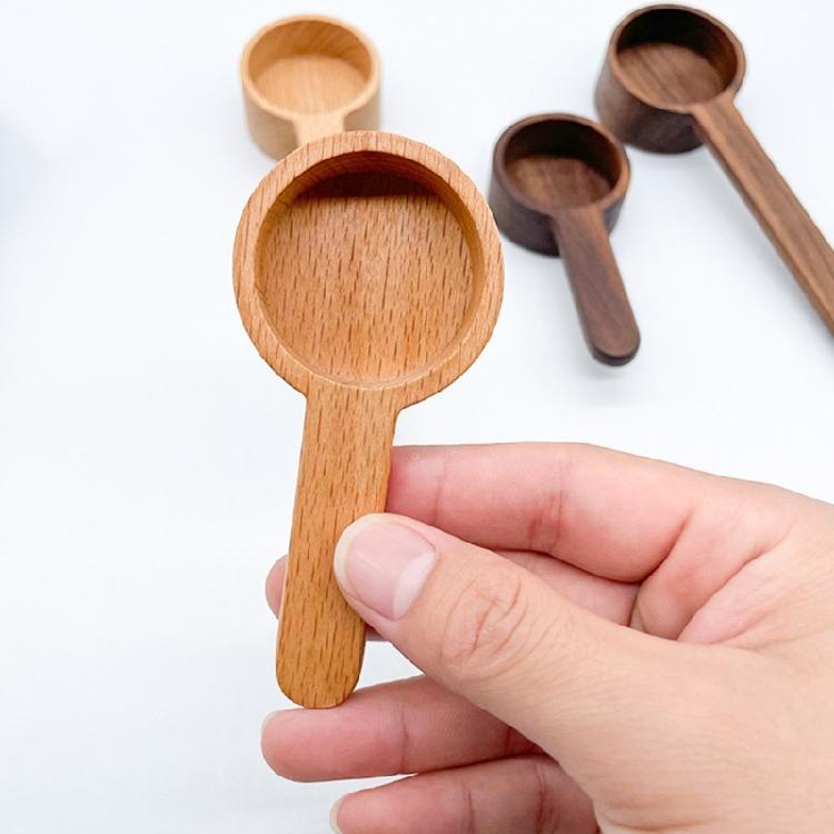 Wooden Measuring Coffee Spoon for Coffee Beans, Whole Beans Ground Beans or Teas