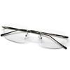 [MERRY PLEASURE] Photochromic Sunglasses - Blue Light Blocking, PC Glasses, Men's & Women's, UV Protection, Fashion Glasses, Rimless, Square, Clear