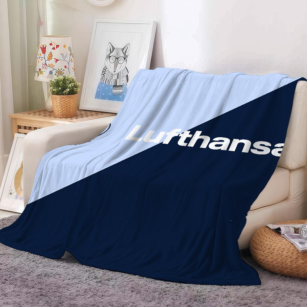 

Deutsche L-lufthansa German Blanket Warm And Soft Suitable For Bedroom Living Room Sofa Bed Office Travel Camping 30x40in