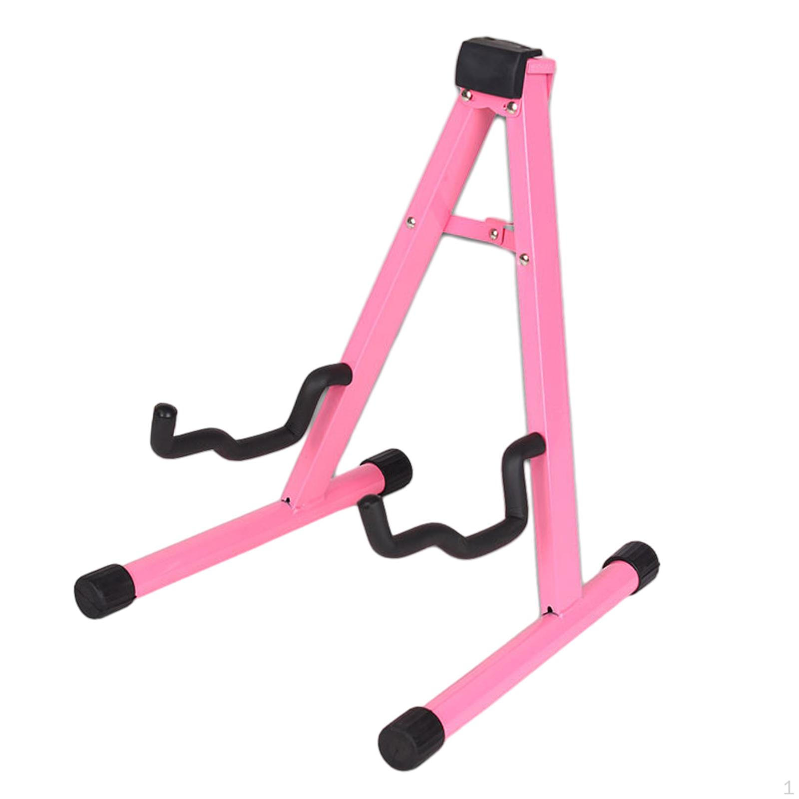 

Рамка для музыкальной стойки, держатель для гитары, профессиональная подставка для акустической электрогитары розовый