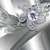 Maßgeschneiderte Tapete 3D-Wandbild Beliebige Größe Diamantblumenmuster Hintergrund Moderne Kunst Großes Wandgemälde Wohnzimmer Heimdekoration