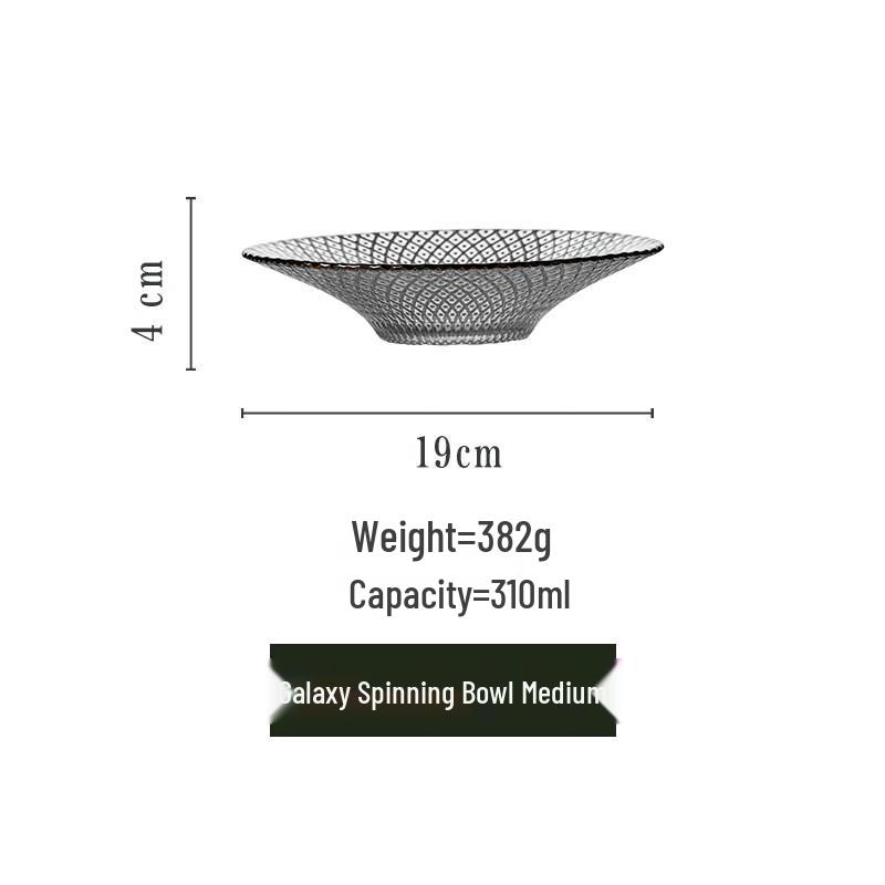 Abay Galaxy Decorative Glass Fruit Bowl