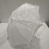 Mini White Lace Umbrella, 16.5x18 Inch Vintage Bridal Lace Decorative Umbrella for Tea Party, Small Photography Prop, Craft Umbrella for Kids,