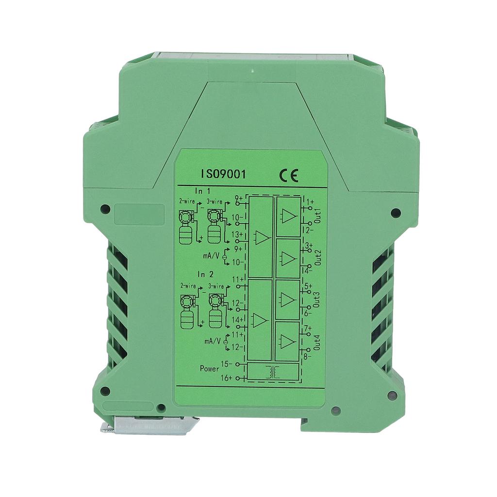 24V DC Signalisolator 2 Eingänge 4 Ausgänge Gleichstromsignalaufbereiter Messumformer SPS-Erkennung 05V