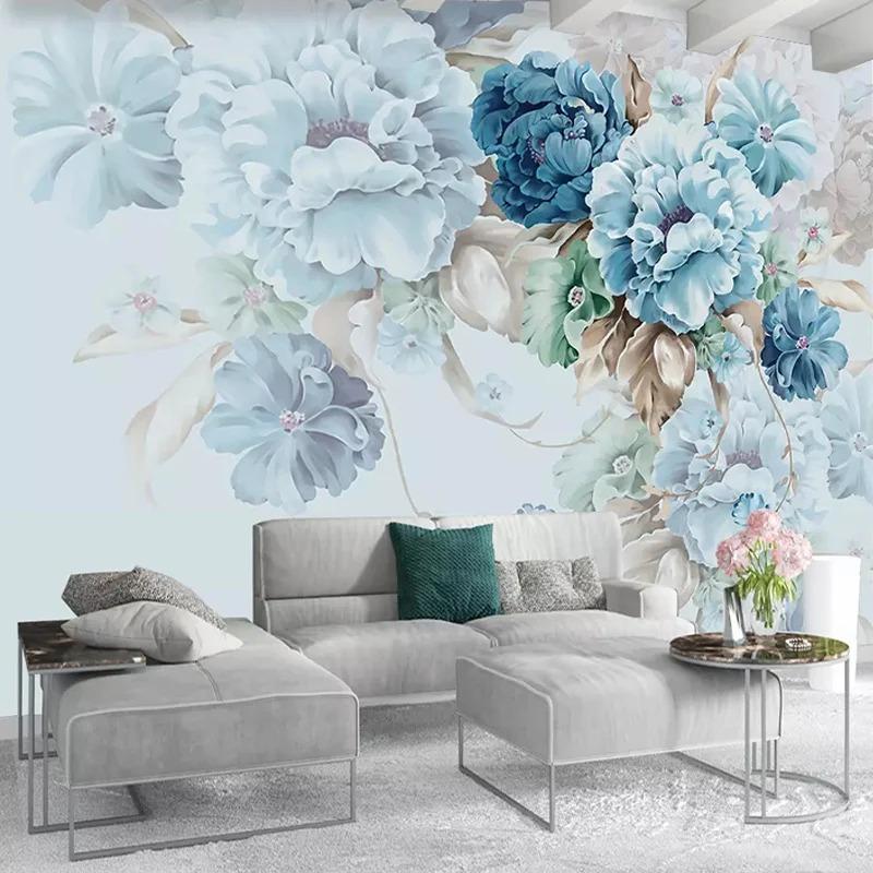 3d Mural Hand-Painted Pastoral Flower Pattern Wall Mural Living Room Bedroom Wallpaper Home Decor