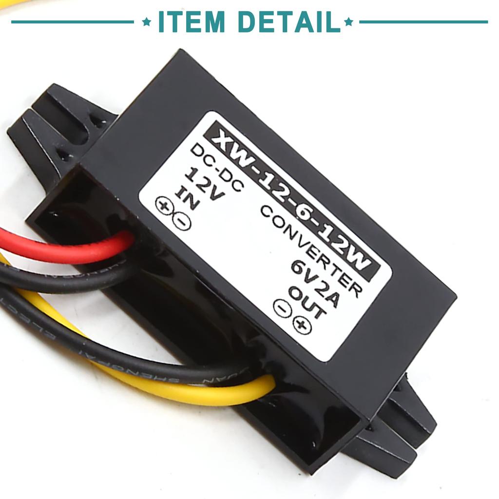 ACROPIX DC -6V 2A Power Transformer Car Universal Black