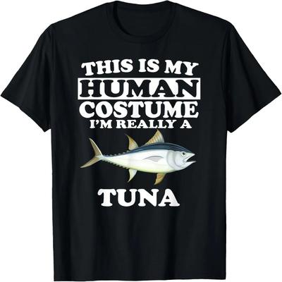 This Is My Human Costume I'm Really A Tuna T-Shirt Fish T-Shirt