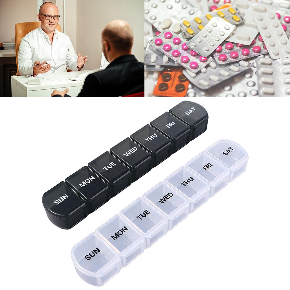 Capsules Organizer 7 Days Pill Storage Box Mini Dispensers Medicine Boxes Travel Pill Case