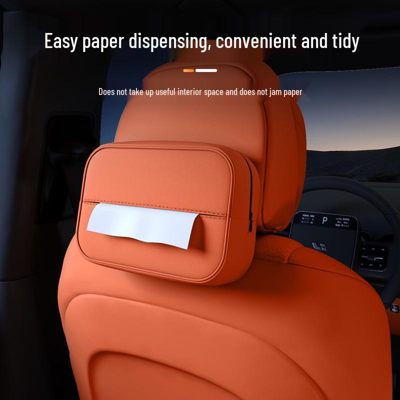 Q07 Tissue Box - New Model Car Armrest and Seat Back Hanging Bag