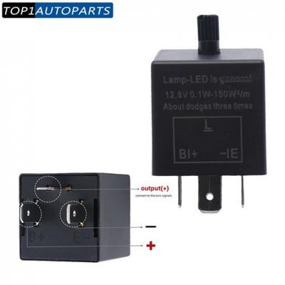 3-Pin Adjustable LED Flasher Relay CF13 JL-02 For Car Turn Signal Light Bulbs