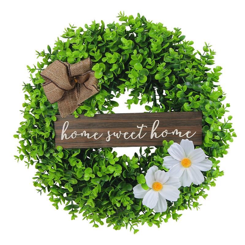 Christmas, Wreath In Front of The Door, Decorations, Eucalyptus, Small Fresh, Signboard Wreath, Decorative Door Hanging