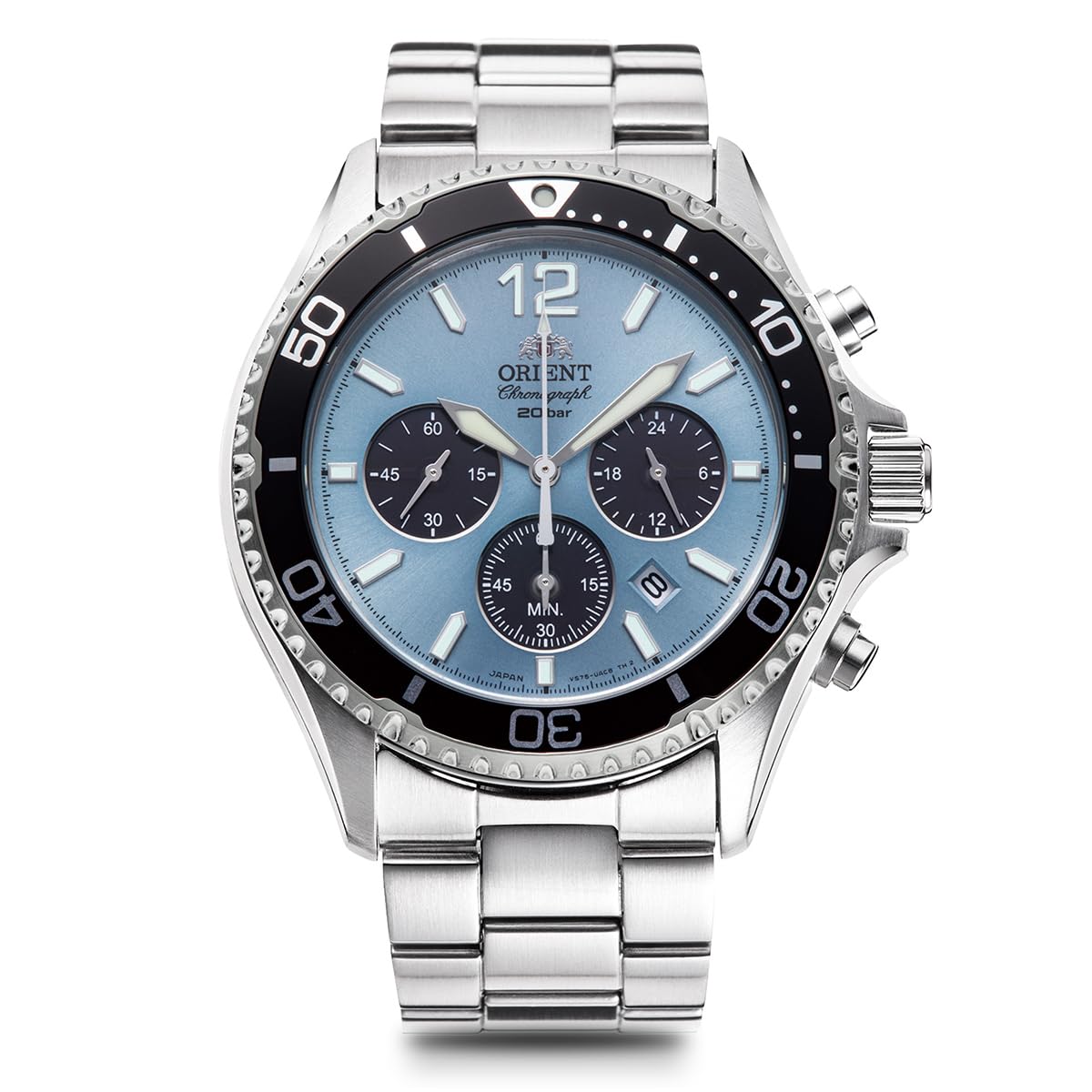 

Наручные часы Mako Mako SOLAR Solar Powered Chronograph с внутренней гарантией Sky Blue Silver [Orient Watch] Производитель RN-TX0206L Мужские
