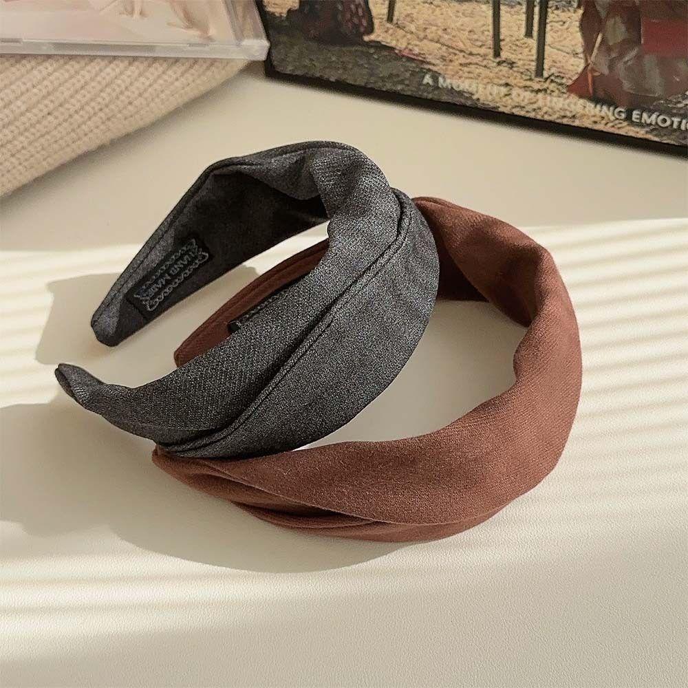 Thickened Hair Headband Vintage Headwear Korean Headbands  Girls Gift