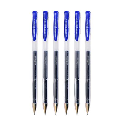 Uni-Ball Signo UM-100 Gel Pens 0.7mm Blue Ink Pack of 6 for Office, School & Home Use
