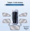Graphene Ice Silk Car Sunshade Set: 8-Piece Side Window Cooling, Sun Protection, Heat Insulation, Privacy, Blackout.
