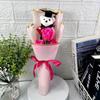 New Sunflower Bear Bouquet Bouquet Decoration Rose Sunflower Soap Flower Graduation Gift Valentine'S Day Cartoon Lovely Bear