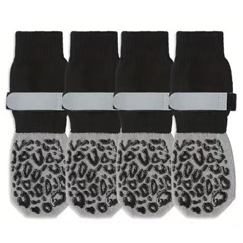 

Anti Slip Pet Booties Tracting Grip Design Elastic Dog Socks Protects Injured Paws From Seasonal Allergies L