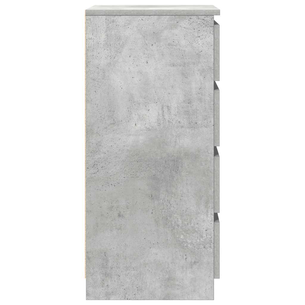 Sideboard with Drawers Concrete Grey 37.5 x 35 x 99 cm Engineered Wood
