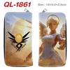 Overwatch Full Color Zip Long Wallet Anime Cartoon Clutch Multi Card Purse Coin Bag 1pcs