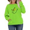 Women's Fashionable Casual Plus-Size Long Sleeve Pullover Printed Sweatshirt