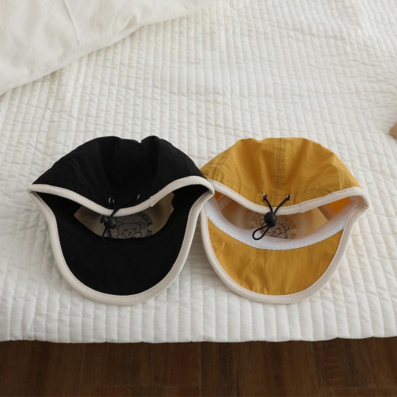 Baby Peaked Cap Soft Brimmed Baseball Hat Little Bear Pattern Sunhat Kids Hat